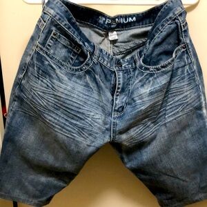 Route 66 PREMIUM Blue Jeans shorts.